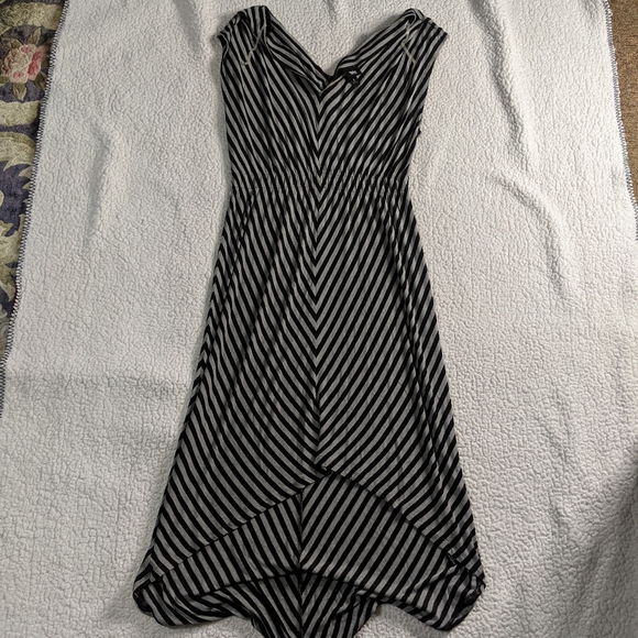 Mossimo black and gray high low dress - Picture 1 of 5
